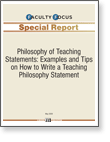 Philosophy of Teaching Statements: Examples and Tips on How to Write a Teaching Philosophy Statement 