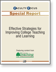 Effective Strategies for Improving College Teaching and Learning 